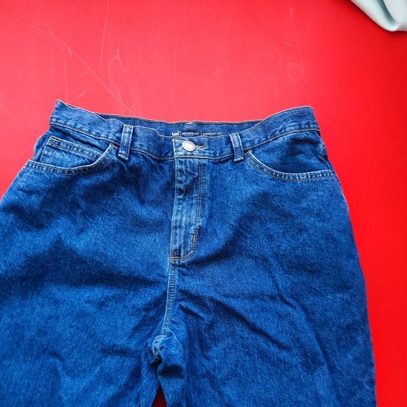 Lee relaxed fit straight leg jeans blue women's size 10 - Picture 2 of 9